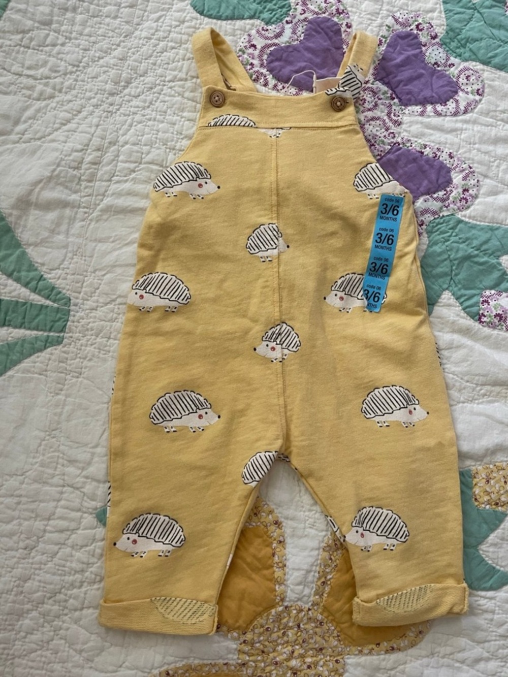 New ! Zara baby hedgehog romper 
Size 3/6 months